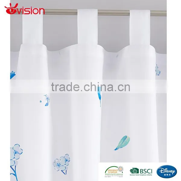 Flower Digital Design Curtains for Window ,BSCI Factory,microfiber Fabrics photo-3