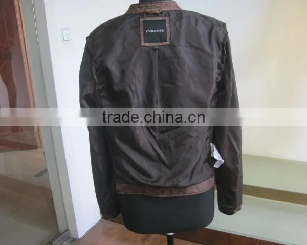 Lapel Badges Leather Wear Blouses Slim PU Jackets Women's Clothing photo-6