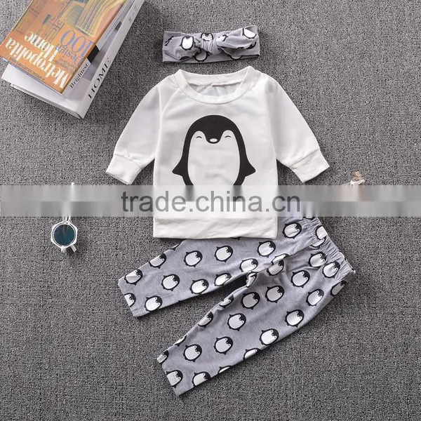 2017 Autumn Baby Boy Clothes Cotton T-shirt+Pants Newborn 2pcs Suit Baby Girl Clothes photo-4