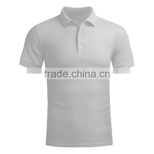 100 Polyester Cheap Wholesale Custom Logo Mens White Polo Shirt photo-2