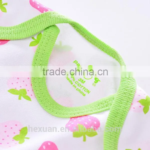 OEM Factory or 8 Groups Stocked Designs100% Cotton Summer Custom Printed 100% Cotton Baby Romper photo-4