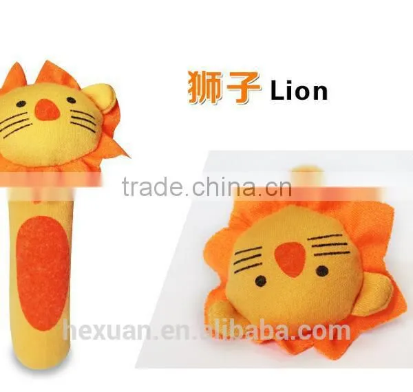 Soft Baby Kid Toy Ring Bell BB Baby Plush Rattle Squeaker Early Educational Doll Rod 0M+ Cute Cartoon Animal Musical Plush Toy photo-5
