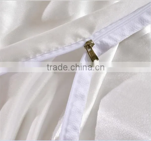 7 Pcs Jacquard White Silk Duvet Cover Set photo-2