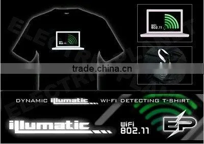 [Super Deal]Wholesale Fashion Hot Sale T-shirt A9,el T-shirt,led T-shirt