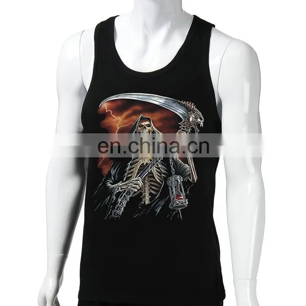 Skull Print Man Tank Top Shirt,tank Top With Logo