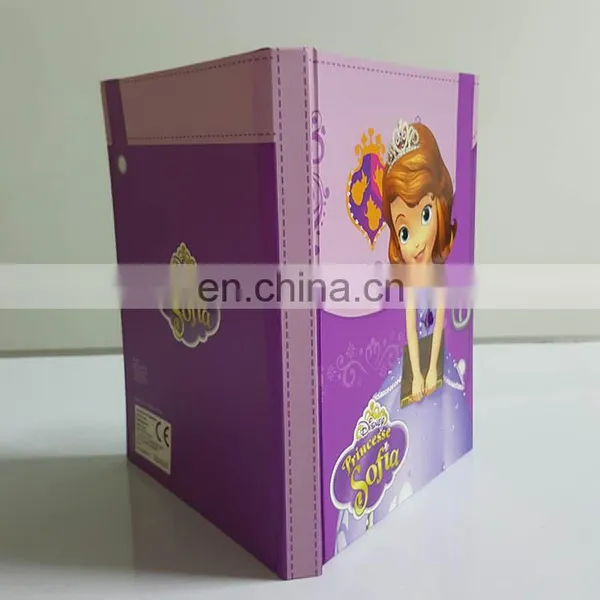 Shenzhen Custom Size a5 Light up Diary Notebook With Push Botton photo-2
