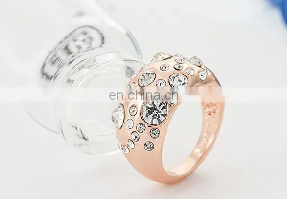 White Gold Plated CZ Diamond Wedding Rings 7mm Women Fine Jewelry Zirconia Crystals Engagement Rings Top Quality Alloy Ring photo-4