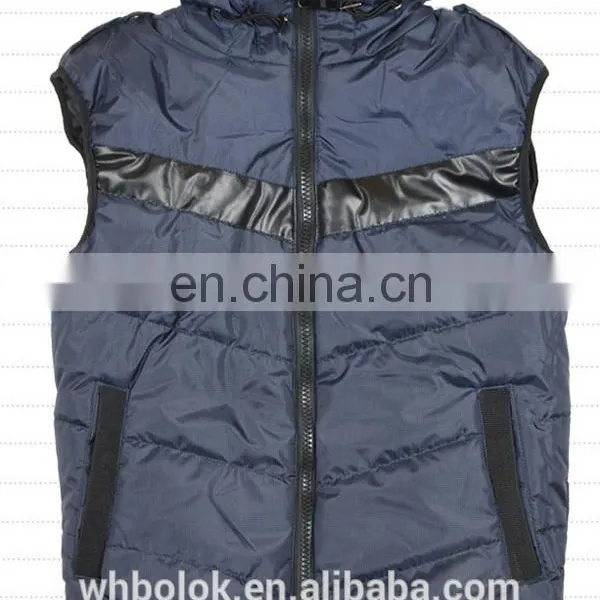 OEM FACTORY Wholesale Fashionable Mens Quilted Vest Winter Warm Vest Waistcoat