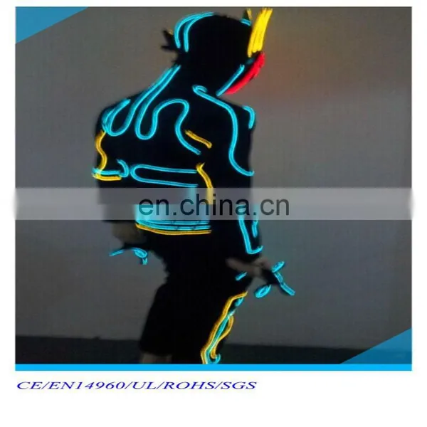 RGB EL Wire Clothes With el Wire Crown photo-3