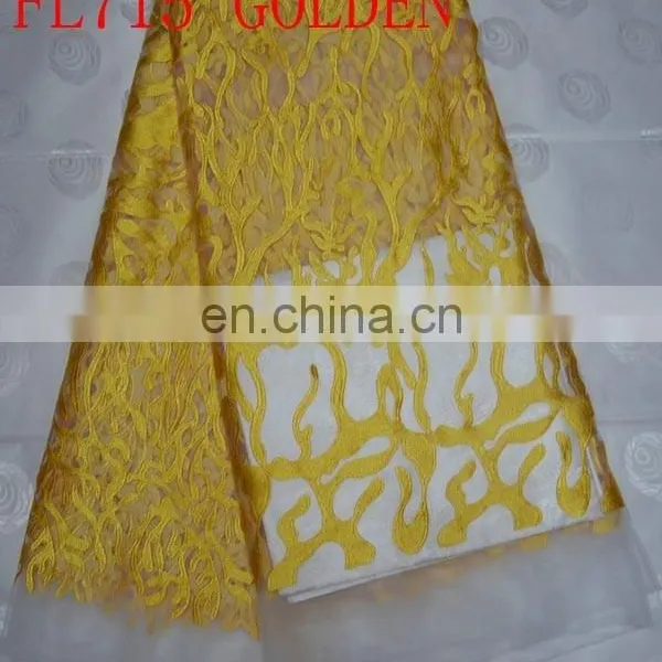 2015 New Arrival High Quality African Cord Lace Fabric(FL715)high Quality/best Price/in Stock/popular/fashion/prompt Delivery photo-3