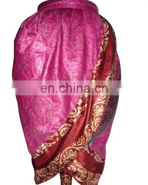 Women Ethnic Silk Wrap Skirts