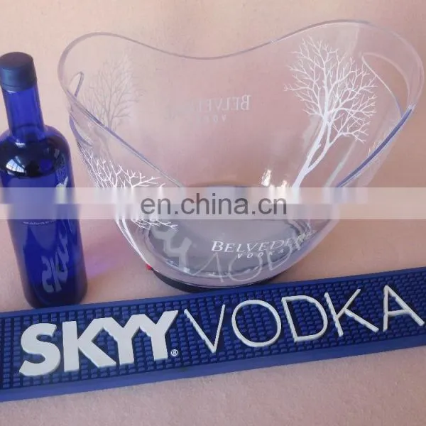 10L Clear Led ps Plastic Ice Bucket With Handle photo-4