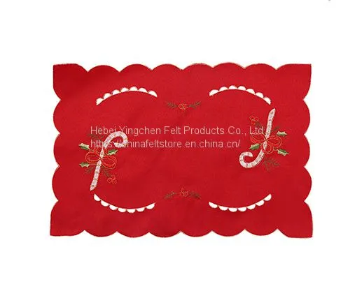 Customized High Quality Decoration Wool Felt Coaster