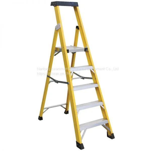 Gold anchor fiberglass herringbone ladder lfd250gfa household folding multi-functional insulated ladder double side engineering hinge industrial ladder