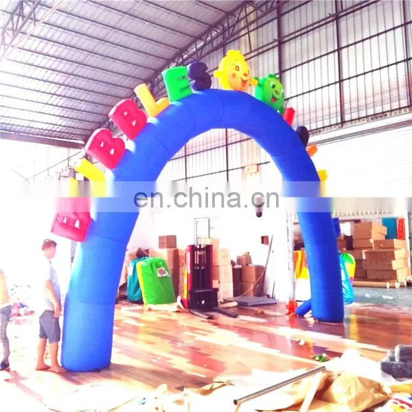 Colorful Inflatable Welcoming Entrance Letter Semicircle Arch For Event photo-6