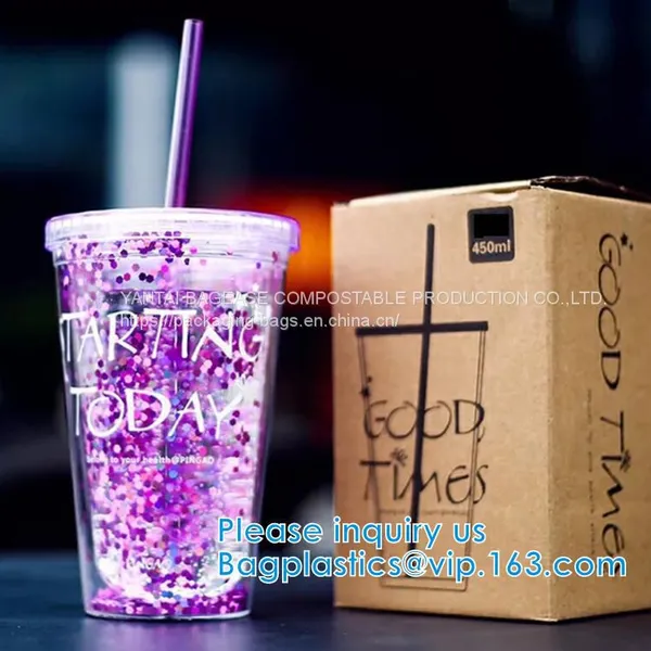U Shaped Creative Disposable Plastic Cup Transparent Beverage Juice Coffee Tea Takeaway Packaging Cups With Lid photo-3