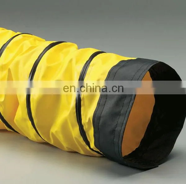 Yellow PVC Tarpaulin Ventilation Hose Hvac Flexible Duct Tube For Air Conditioner photo-4