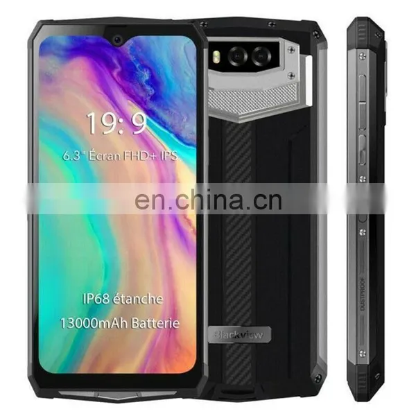 BLACKVIEW BV9100 Unlocked Dual 4G Rugged Smartphone Largest Battery 6.3 Inch Screen IP68 Waterproof 64GB+4GB Mobile Phone