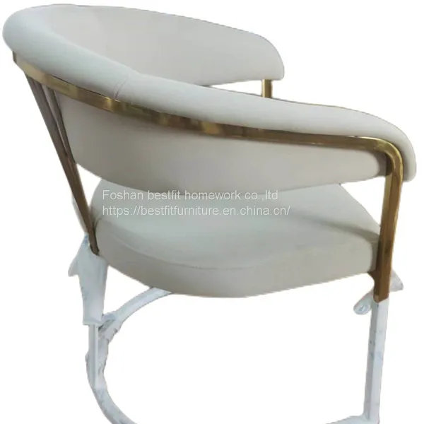 XC258C Nice Shape Stainless Steel Dining Chair Home Furniture Comfortable photo-4