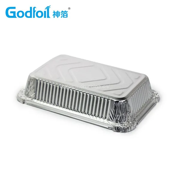 Rectanglar Aluminum Foil Container Wrinkle Wall Container photo-3