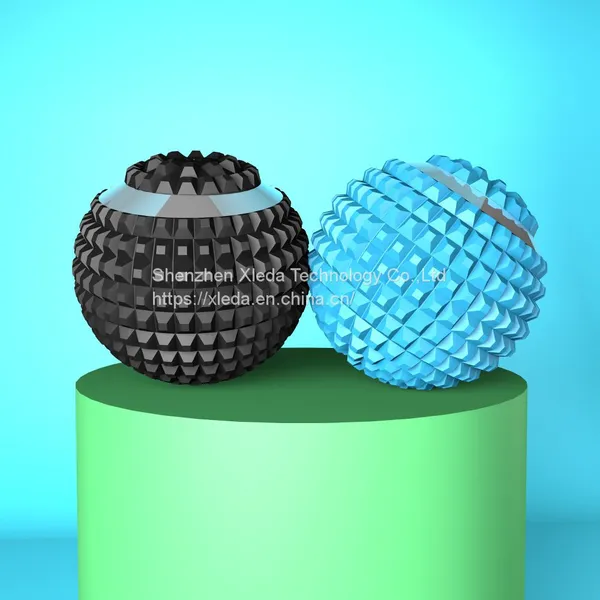 4 Speeds Vibrating Yoga Massage Ball USB Rechargeable, Waterproof, Support Customization Brand photo-2