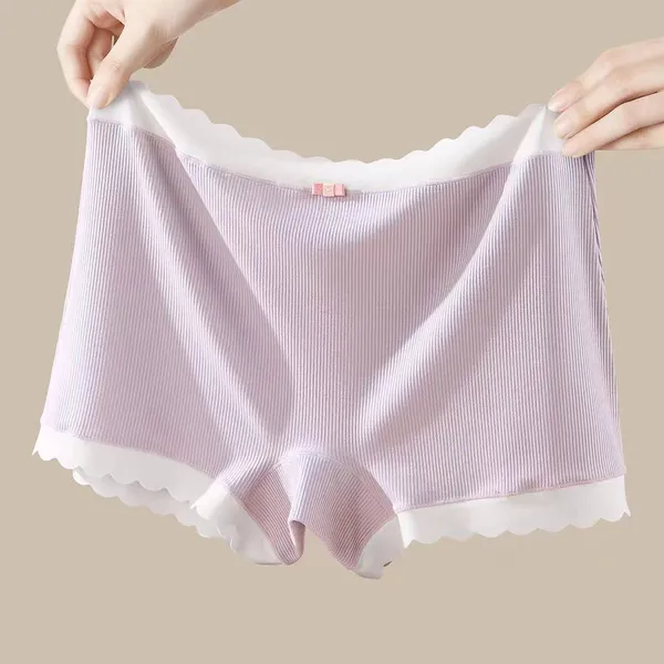 Factory Sale Boyshort Underwear for Women Women's Comfortable Lace Stretch Hipster Underwear photo-3