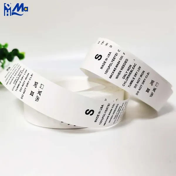 Nylon Wash Care Labels: Durable Ribbon for All Garments