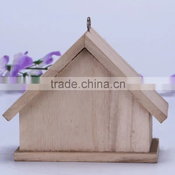2016 Hot Sale Delicate Wooden Birdhouse for Kids , Wooden Bird Nest for Decoration photo-3