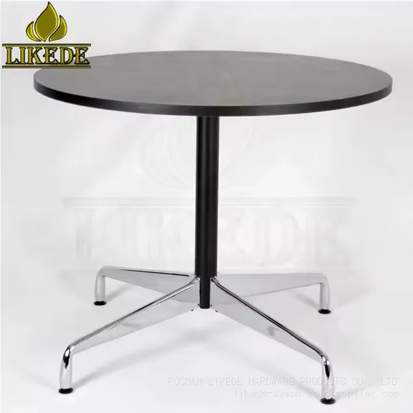 Morden Design Metal Base Banquet Table With Melamine Top for Dining Bedroom Workshop or Hospital Use photo-3