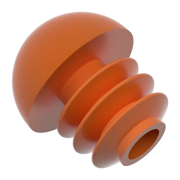 Plastic Tube Steel Security Half Round Fence Post Caps photo-2