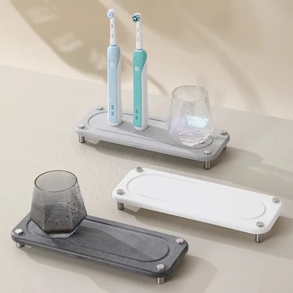 Fast Drying Stone Sink Mat Diatomite Caddy for Bathroom Sink photo-2