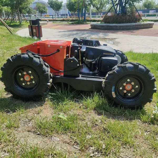 Petrol Brushless Walking Motor Adjustable Cutting Height RC Controlled Lawn Mower photo-6
