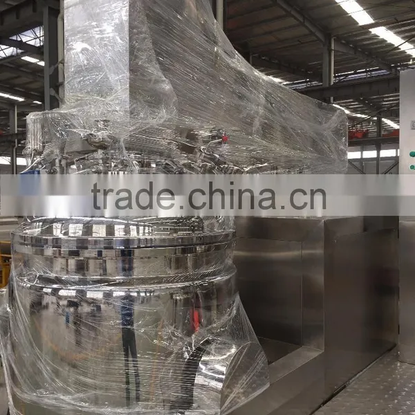 300L Stainless Steel Vacuum Emulsifying Mixer Cosmetic Mixer Mirror Polished photo-2
