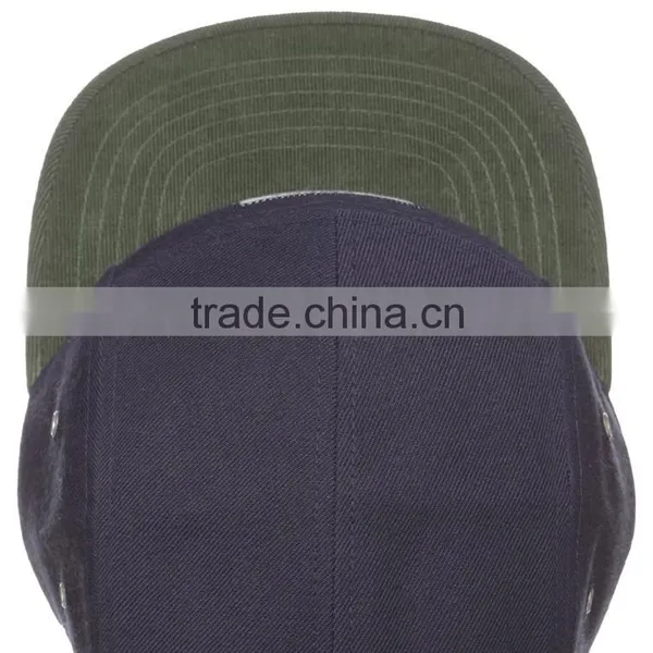 Leather Strap Closure Camping Hat / Made in Guangjia 5 Panel / Snapback Hat photo-3