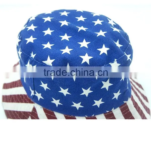 China Wholesale Custom Stores Sell American Flag Bucket Hat photo-2