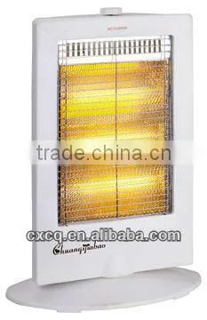 3heats400W/800W/ 1200W CE/GS/ROHS Safety Tip Over Swtich Wide Angle Oscillating Function Electric Heater Halogen Heater for Home
