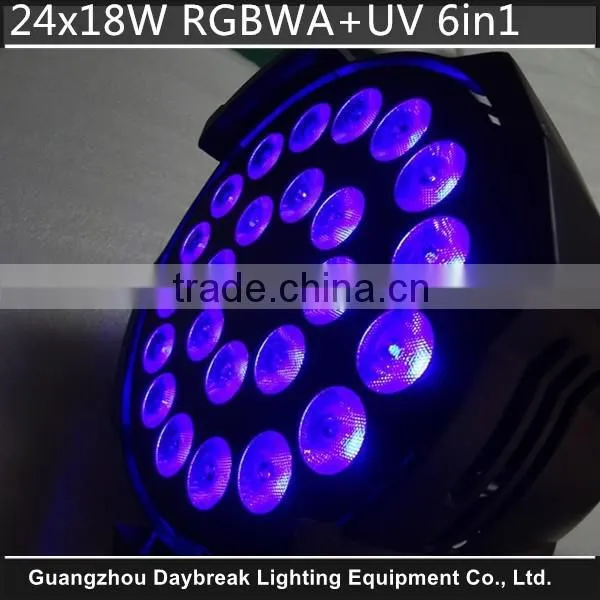 Good Price Professional Stage LED Par Light, 6/10CH DMX 24x18w RGBWAUV 6 in 1 Hight Brightness Led Par Cannon, photo-3