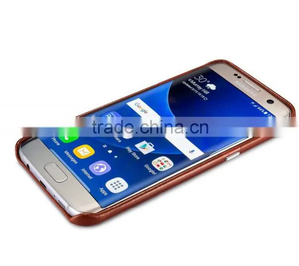 Icarer Vintage Series Real Leather Case for Samsung S7 Edge/s7 Luxury Full Anti Shock Protective Leather Back Cover for s7 Edge photo-5