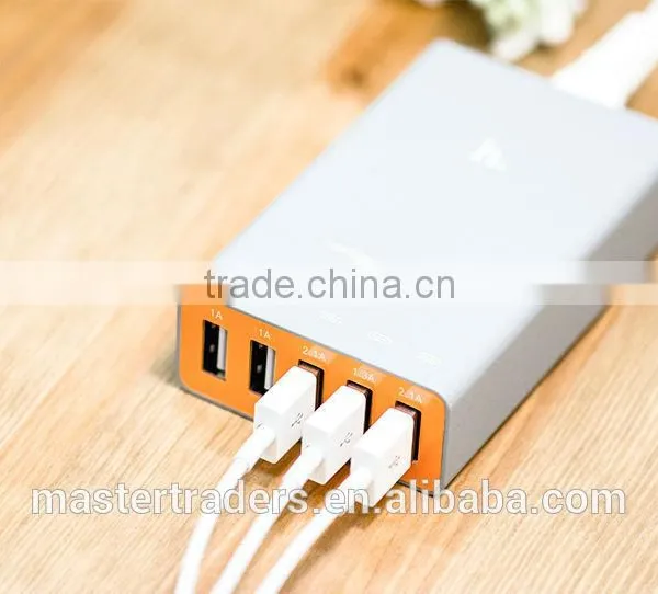 Original HOCO Universal Intelligent Balance ABS PC Material Quick Travel Charger Adapter With 5 USB MT-3587 photo-5