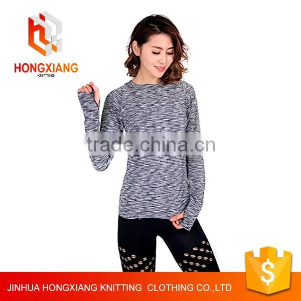 Hongxiang OEM High Quality Camouflage Round Neck Bouncy Cotton With Wrist Sweatshirts for Women photo-2