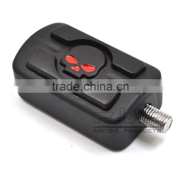 BJ-FP216-053 Black Billet Aluminum Skull Motorcycle Shifter Shift Peg For Harley Davidson photo-3