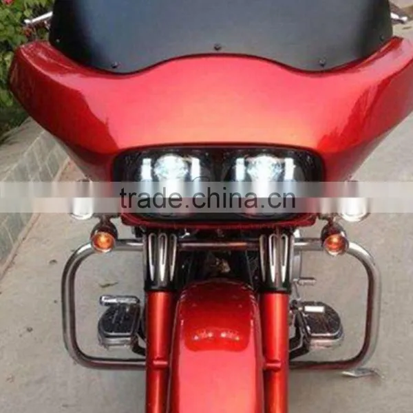 BJ-HL-018 Waterproof Ultra Bright Aluminum Housing Clear PC Lens Black LED Motorcycle Headlight photo-3