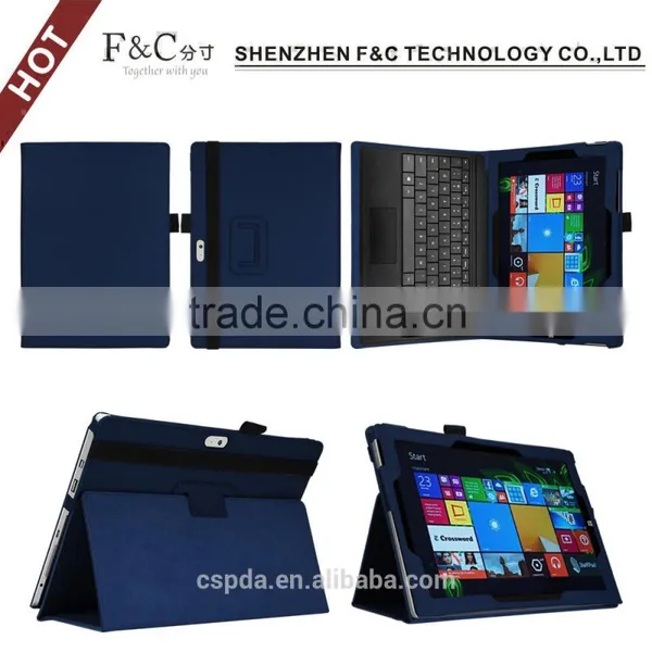 For Microsoft Surface Pro 4 Tablet Cover With Elastic Band and Stylus Holder photo-6