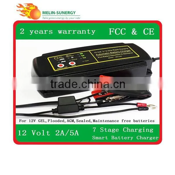 12V 2A/5A Automatic Battery Charger photo-5