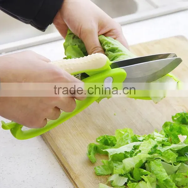 Vegetable Salad Scissors Tomato Cutter Hot Sell Kitchen Scissors photo-4