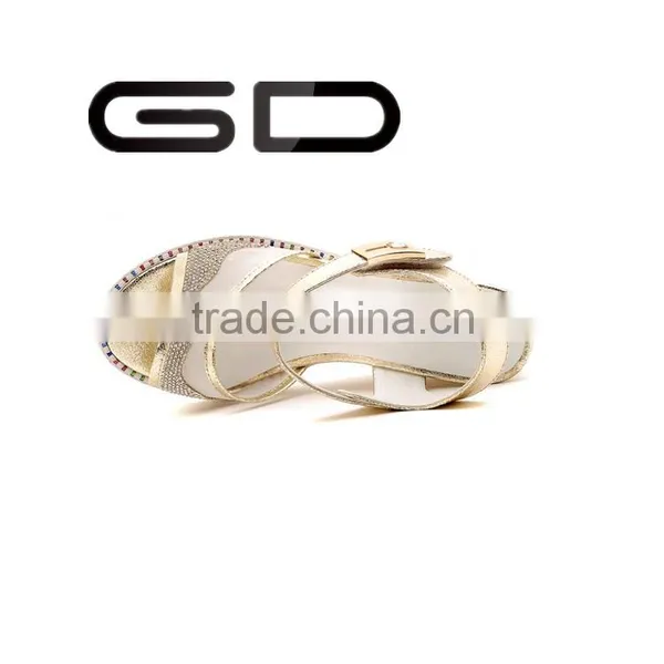 GDSHOE European Ladies Fancy PU Sandals Shoes photo-4