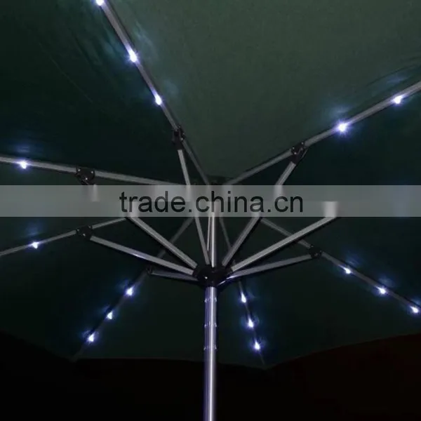 LED Umbrella Wind Resist Standard Size Solar Umbrella Patio Outdoor Solar LED Umbrella Quality Choice photo-5