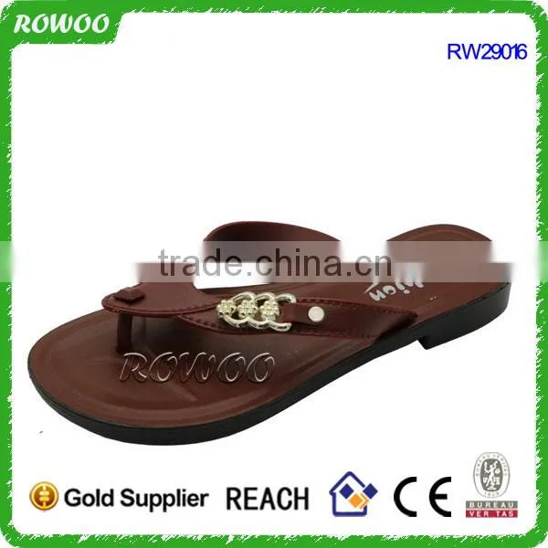 Comfort PVC Fashion Beach Lady Slipper Women Sandal China Shoe Factory photo-2