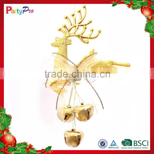 2015 Hot Sale Popular New Product Small Plastic Reindeer Christmas Bell Decoration photo-3