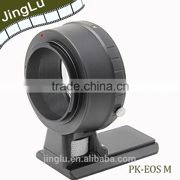 Lens Adapter With Long Tripod for PK Mount Lens to EOS(M) Mount Camera Body photo-2